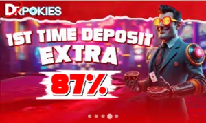 1st time deposit extra 87%