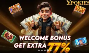 welcome bonus 77%